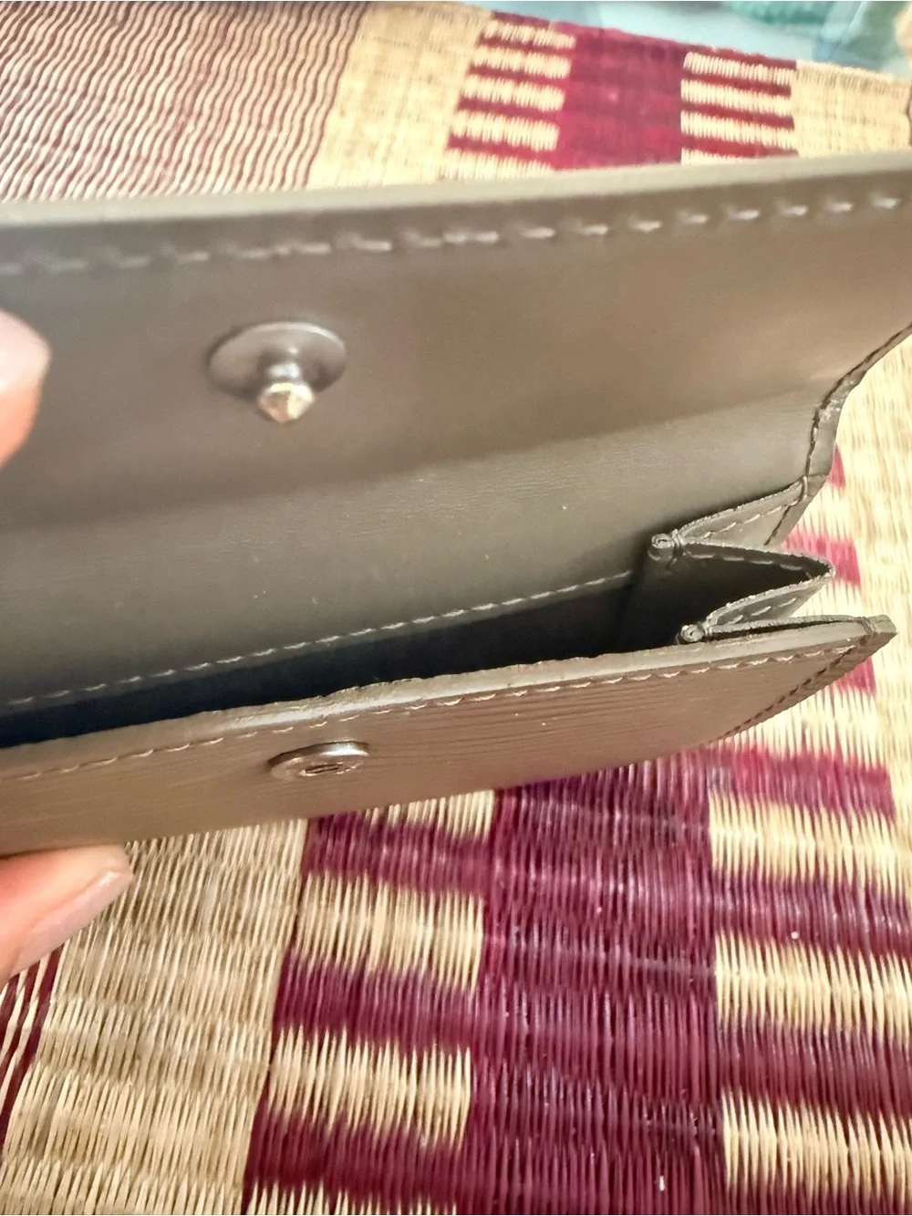Louis Vuitton Epi Leather Compact Wallet - Sage